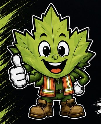 Lenny the Leaf safety mascot for NorTerra