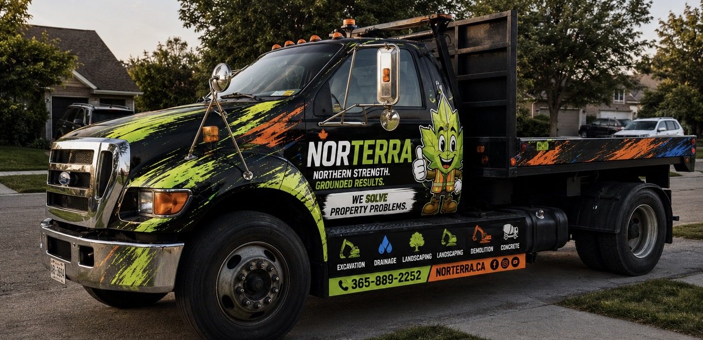 NorTerra branded work truck
